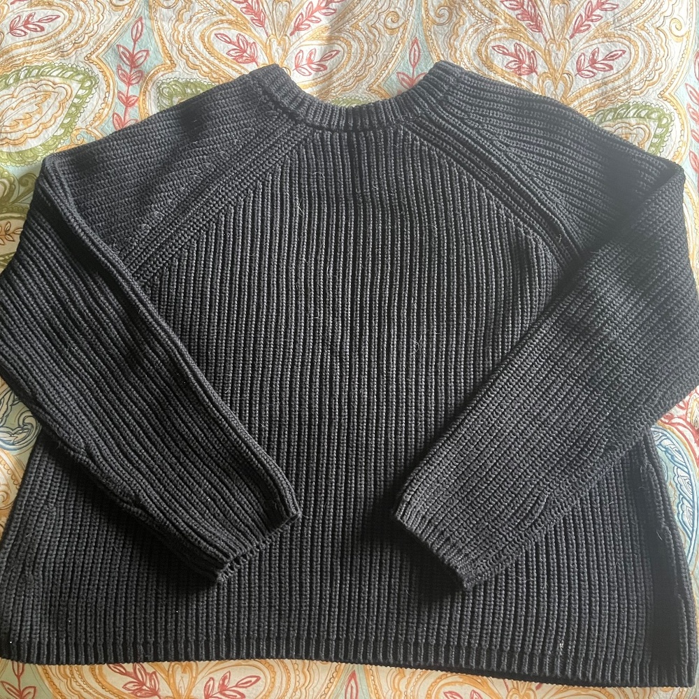 QUINCE COTTON FISHERMAN SWEATERS SIZE L